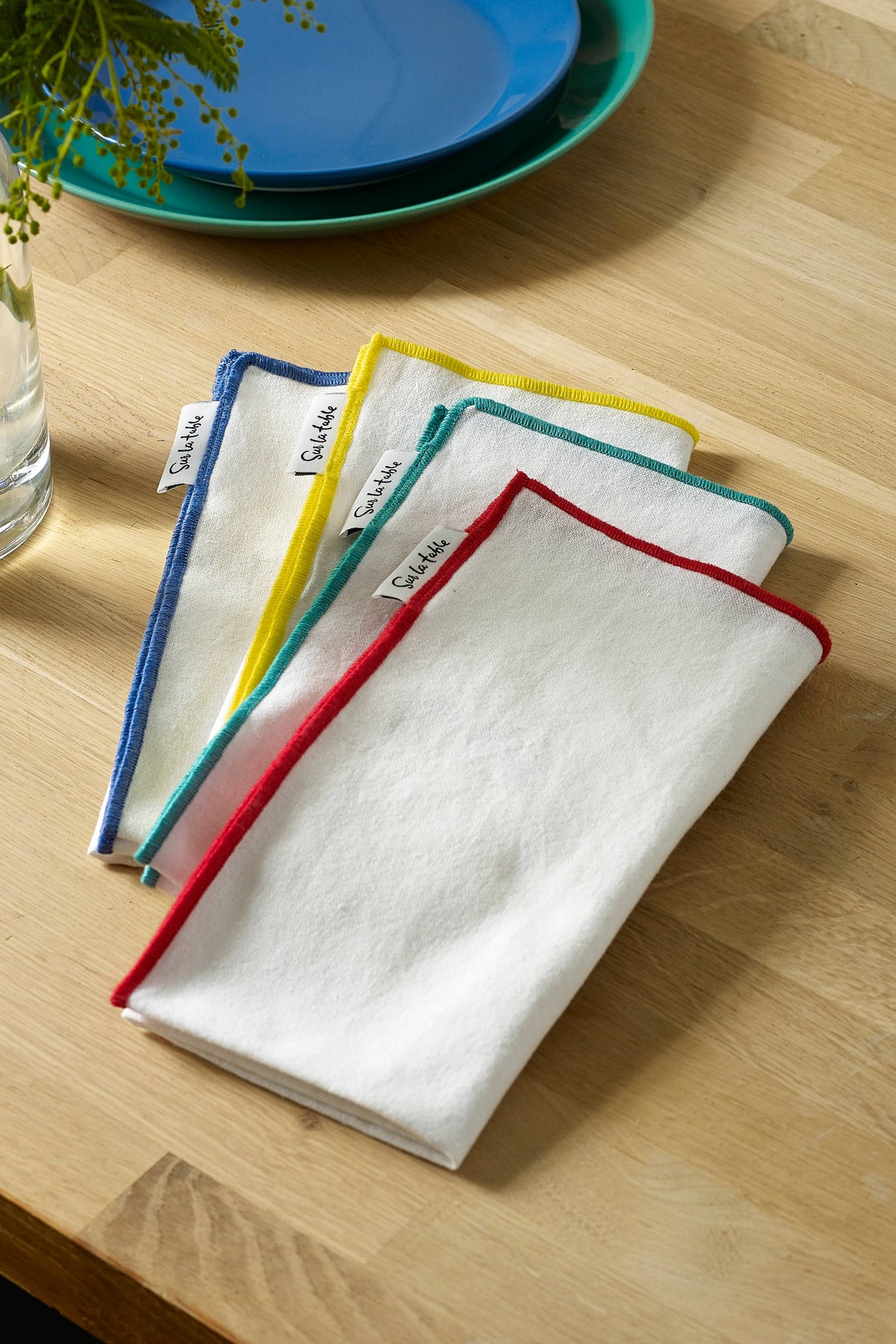 Colour Trimmed Napkins